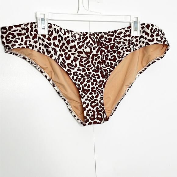 NWT J.Crew Full Coverage Bikini Bottom In Leopard Print - Picture 6 of 11